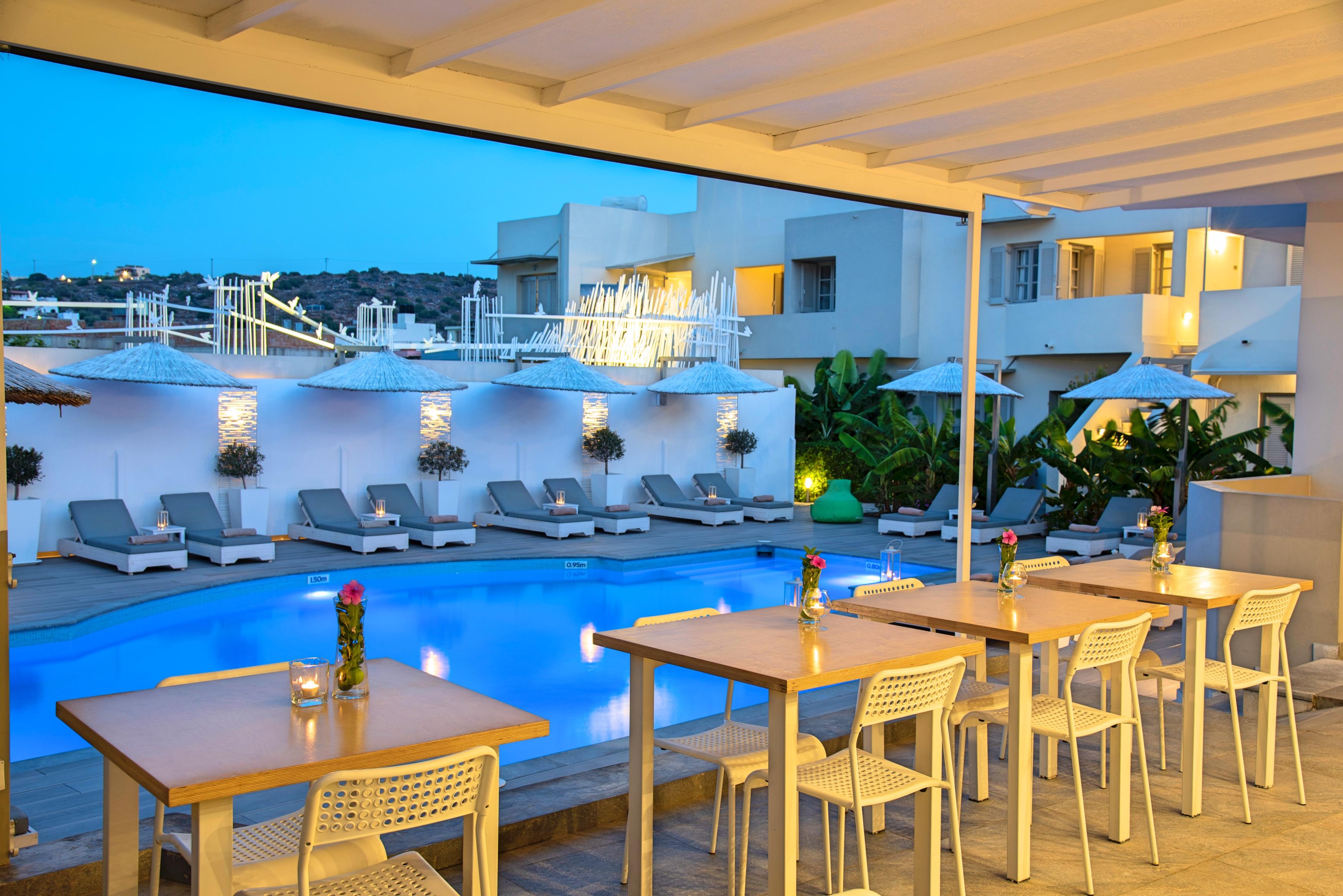Elounda Garden Suites Heated Pool Exterior photo
